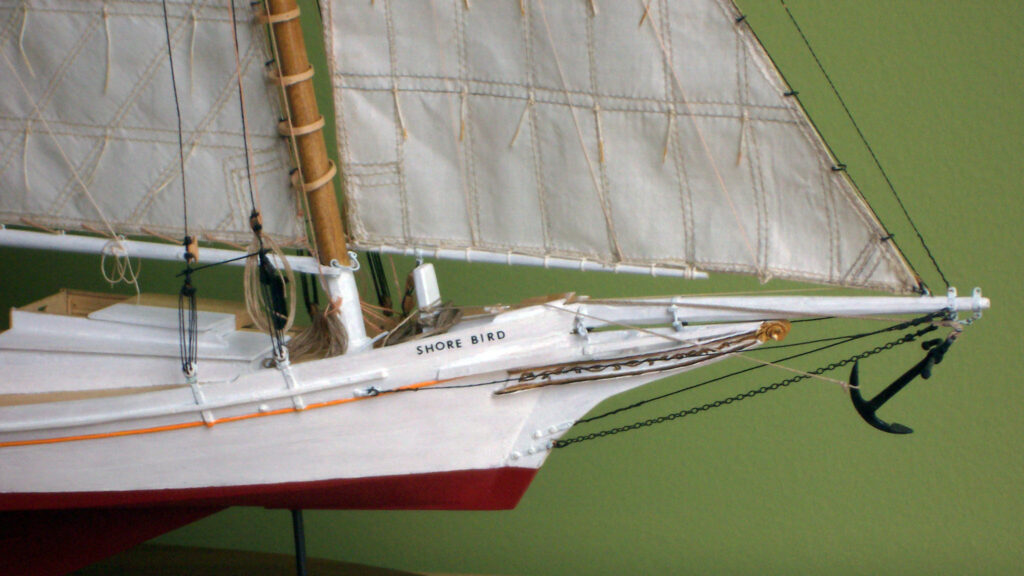 Model of Chesapeake Bay Skipjack 'Shorebird' - Starboard bow