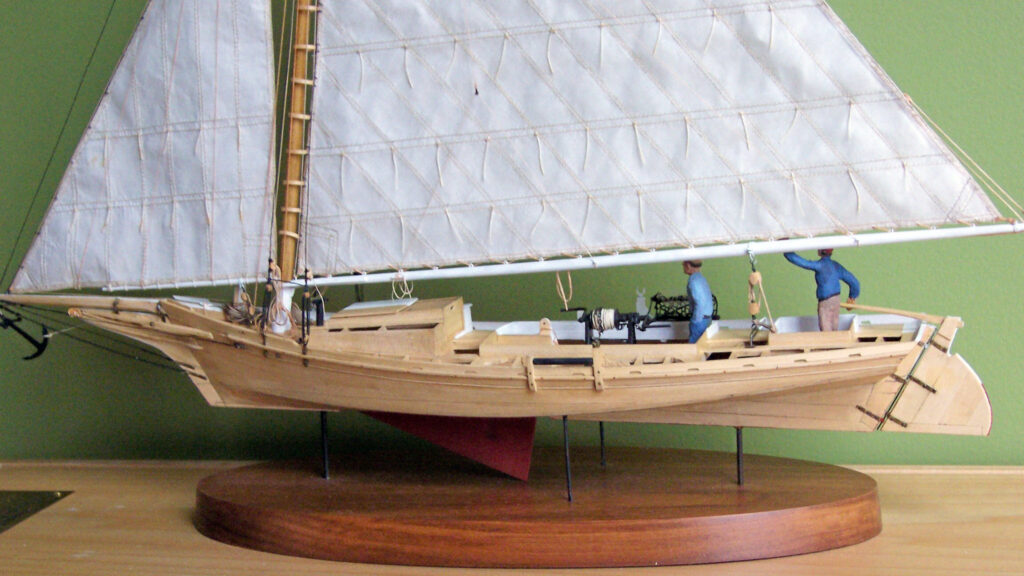 Model of Chesapeake Bay Skipjack 'Shorebird' - Unfinished port side
