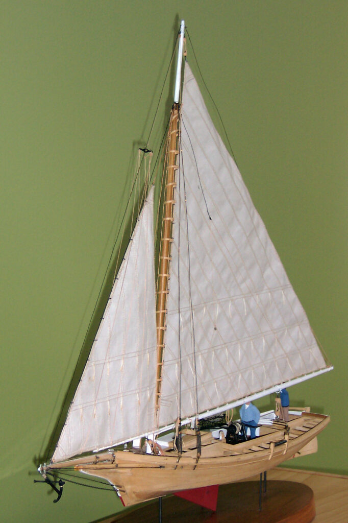 Model of Chesapeake Bay Skipjack 'Shorebird' - Port bow