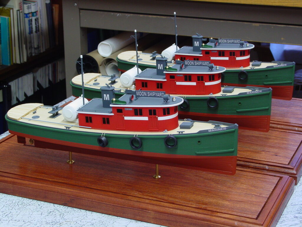 Three models of the tug 'Mariner'