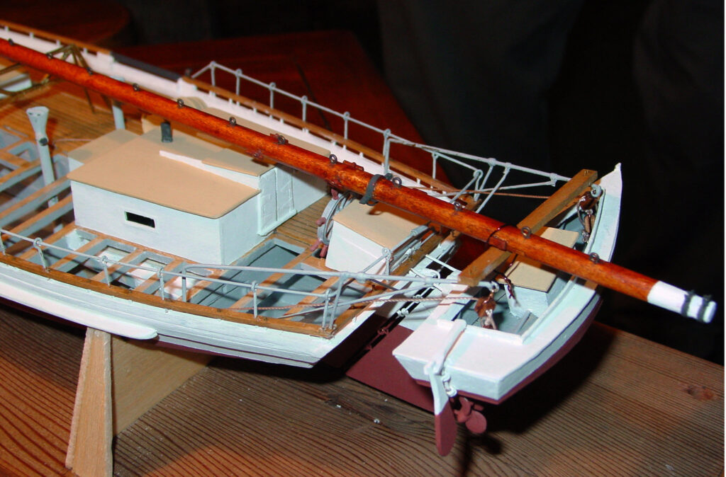 Model of Chesapeake Bay Skipjack Willie L. Bennett - Afterdeck and tender