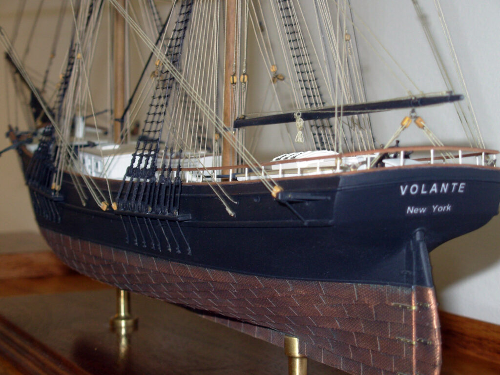 Model of the merchant Brig Volante - Port quarter