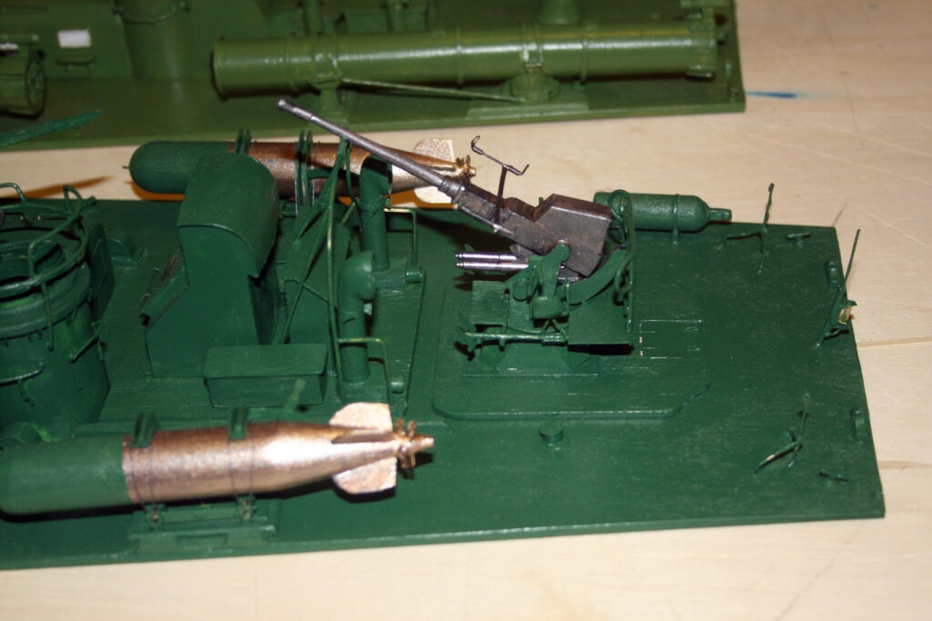 Model of late ELCO 80ft PT Boat - Aft deck