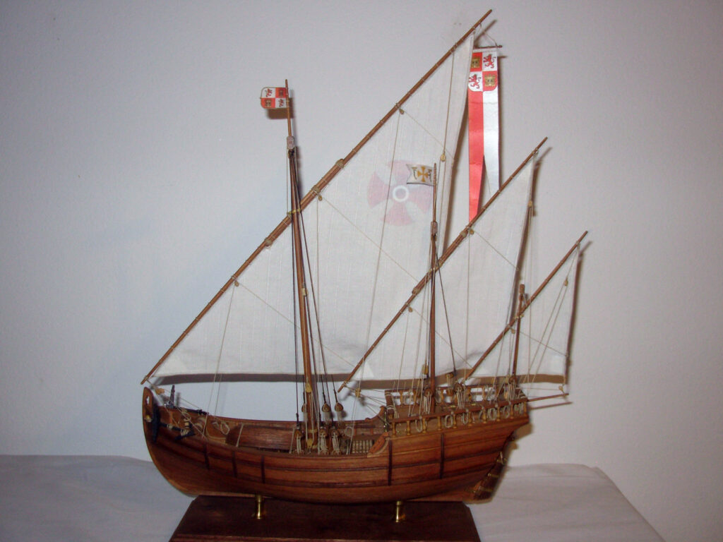 Model of Christopher Columbus' ship 'Nina' - Port side