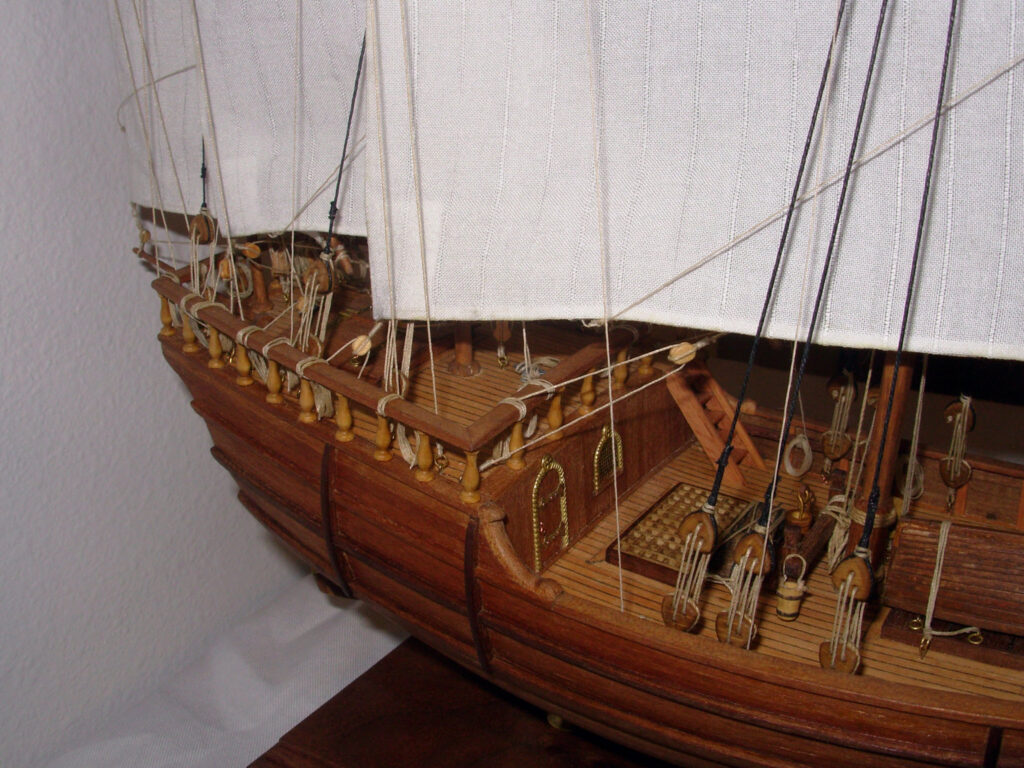 Model of Christopher Columbus' ship 'Nina' - Quarterdeck