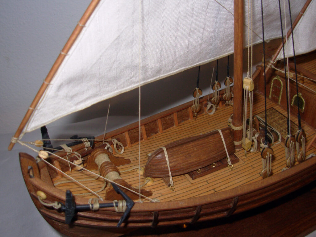 Model of Christopher Columbus' ship 'Nina' - Foredeck