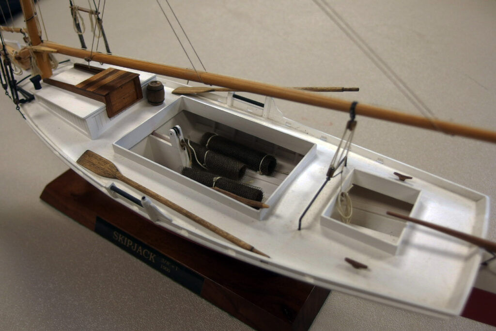 Model of a Chesapeake Bay Skipjack - Companionway, hold, and cockpit