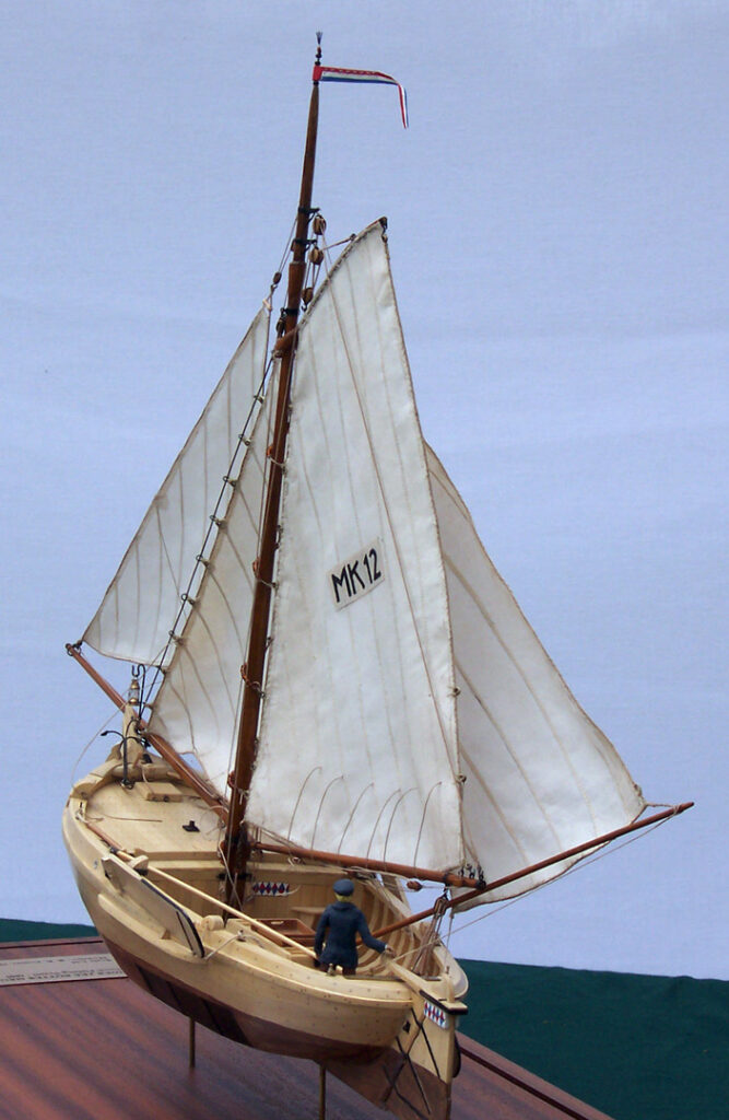 Model of a Dutch botter - view from port quarter