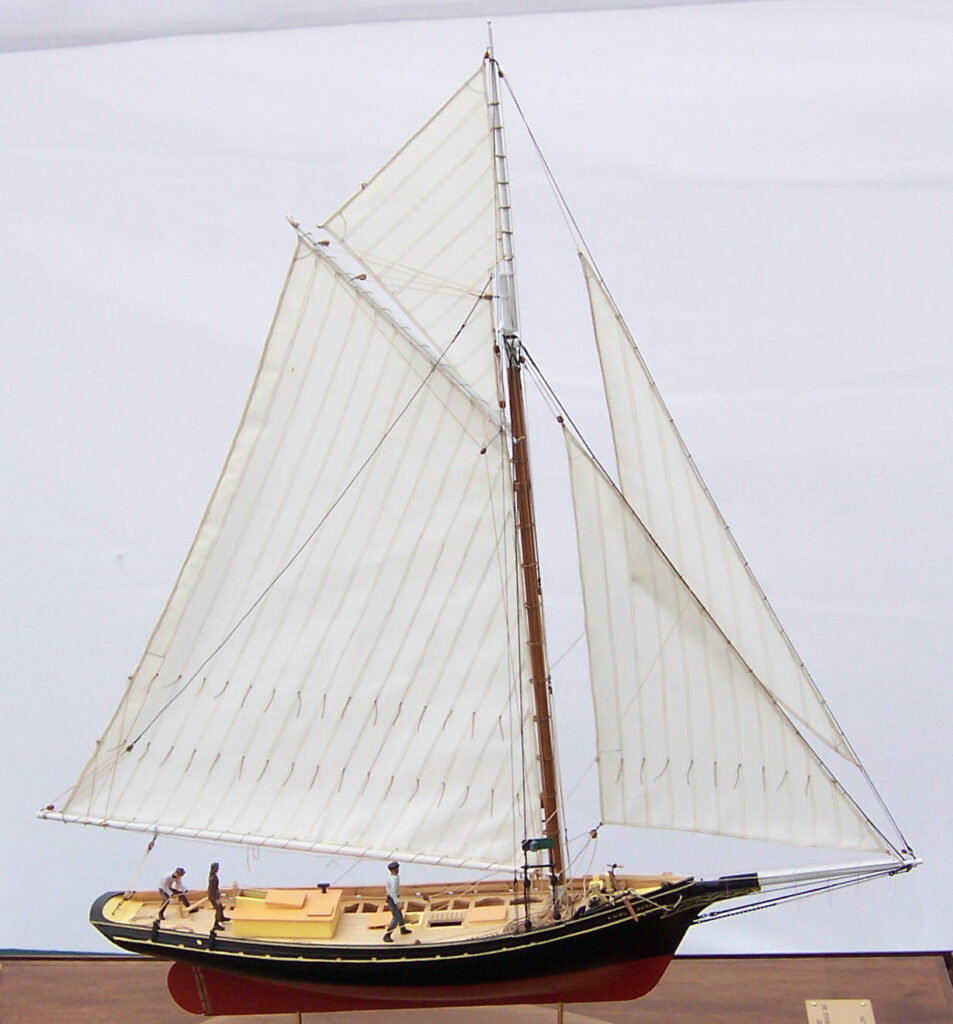 Model of Emma C. Berry - Starboard side