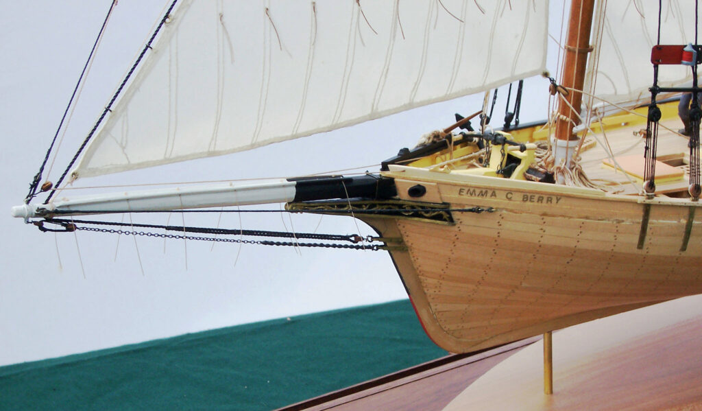 Model of Emma C. Berry - Port bow