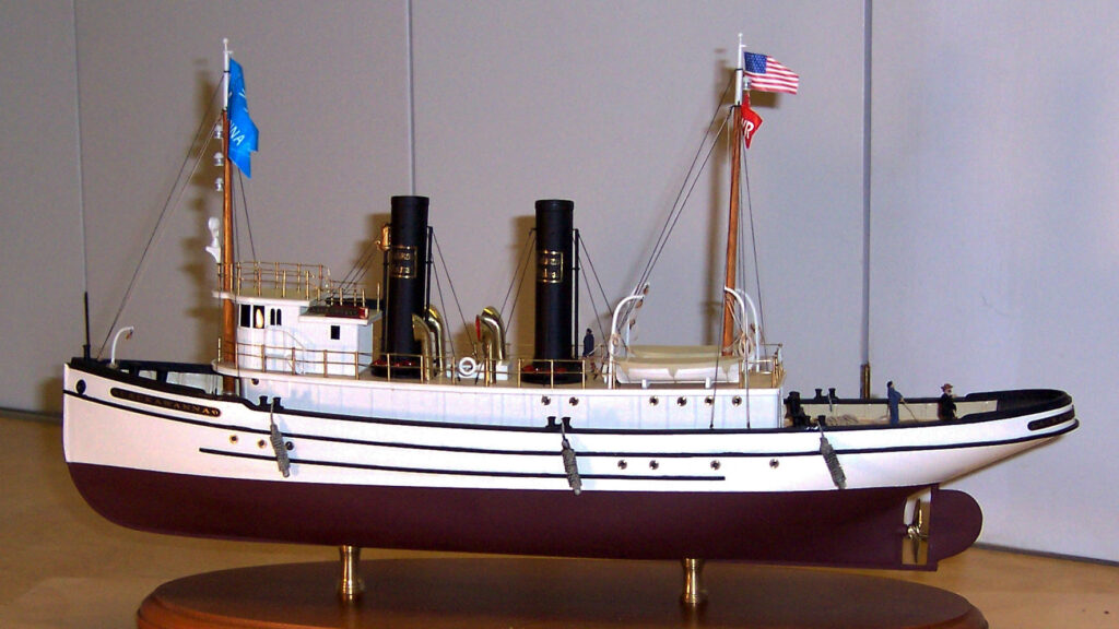 Model of tug Lackawanna - Port side