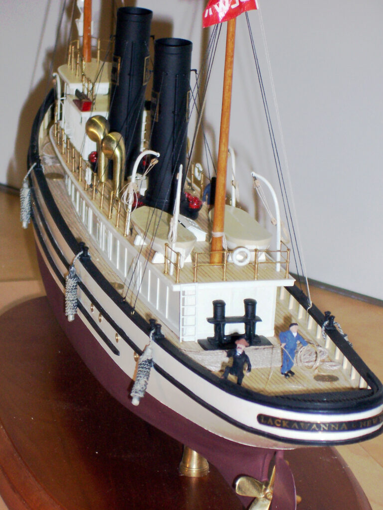 Model of tug Lackawanna - View from port quarter