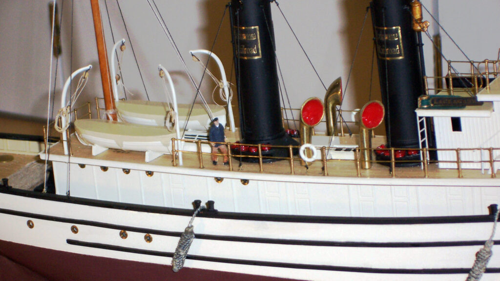 Model of tug Lackawanna - Figure for scale