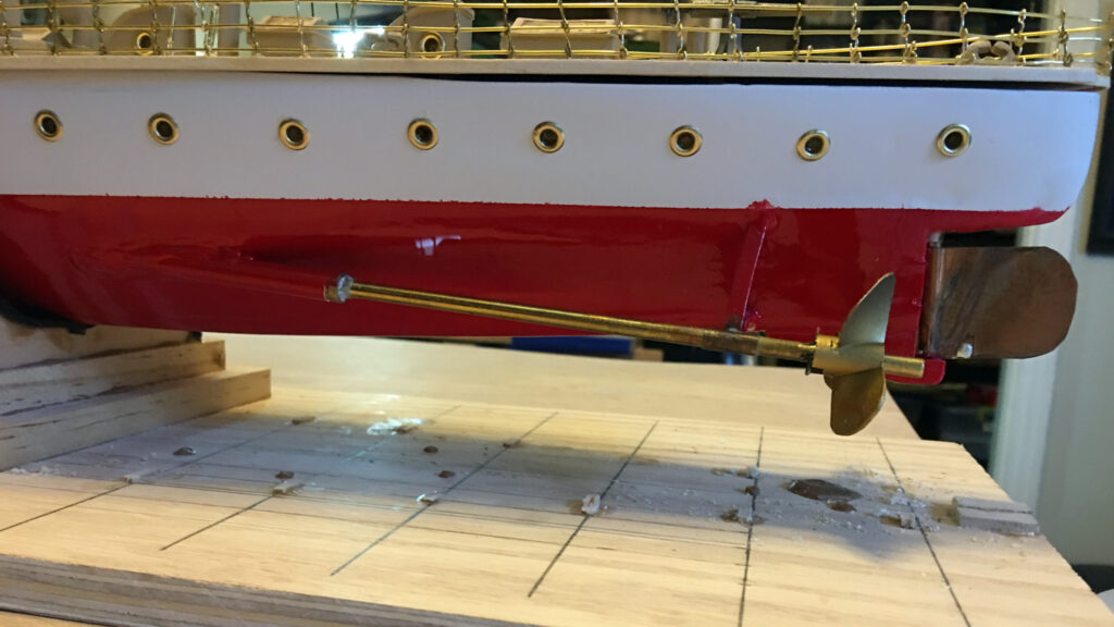 Model of Dynamite Cruiser Vesuvius of 1888 - Propellers