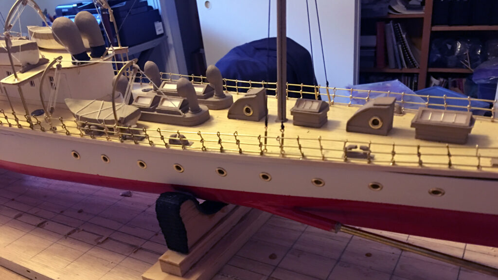 Model of Dynamite Cruiser Vesuvius of 1888 - Aft deck