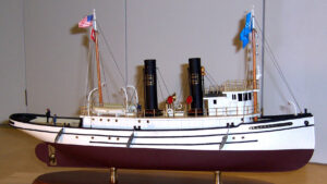 Model of tug Lackawanna - Starboard side