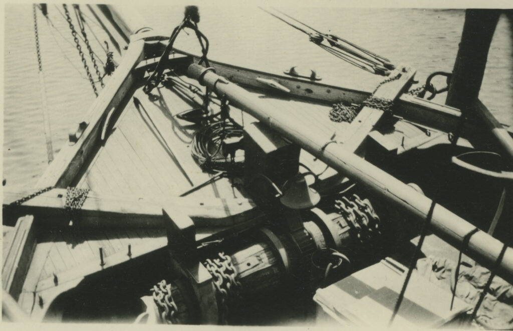 Great Lakes schooner Lucia A. Simpson - foredeck